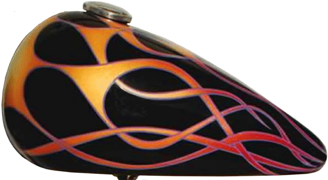 flames purple striping
